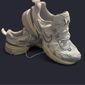 Nike Mesh Sneakers in Gray and Cream